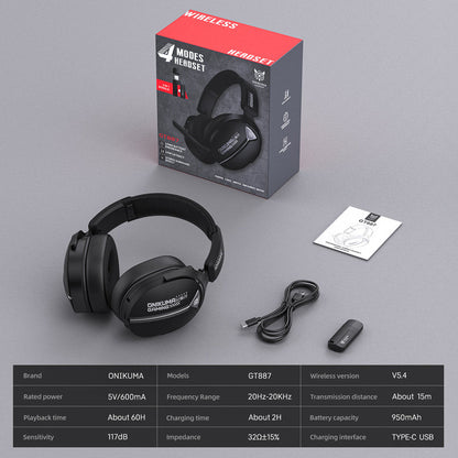 Onikuma GT887 4-Mode Gaming Headset with Microphone