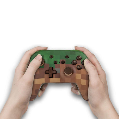 PowerA Enhanced Wireless Controller for Nintendo Switch - Minecraft Grass Block POWERA
