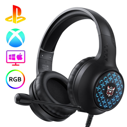 Onikuma X7 Pro RGB Wired Professional Gaming Headset with Noise Cancellation Microphone