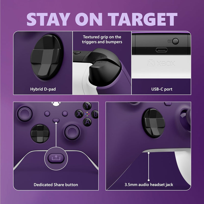 Xbox Wireless Controller - Astral Purple for Xbox Series X|S, Xbox One, and Windows Devices