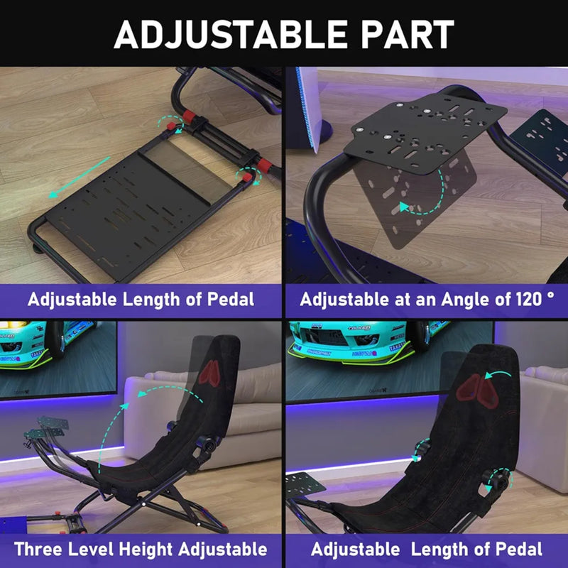 Foldable Racing Simulator, Racing Simulator Cockpit, Racing Seat for all Racing Wheels MIXMASTER