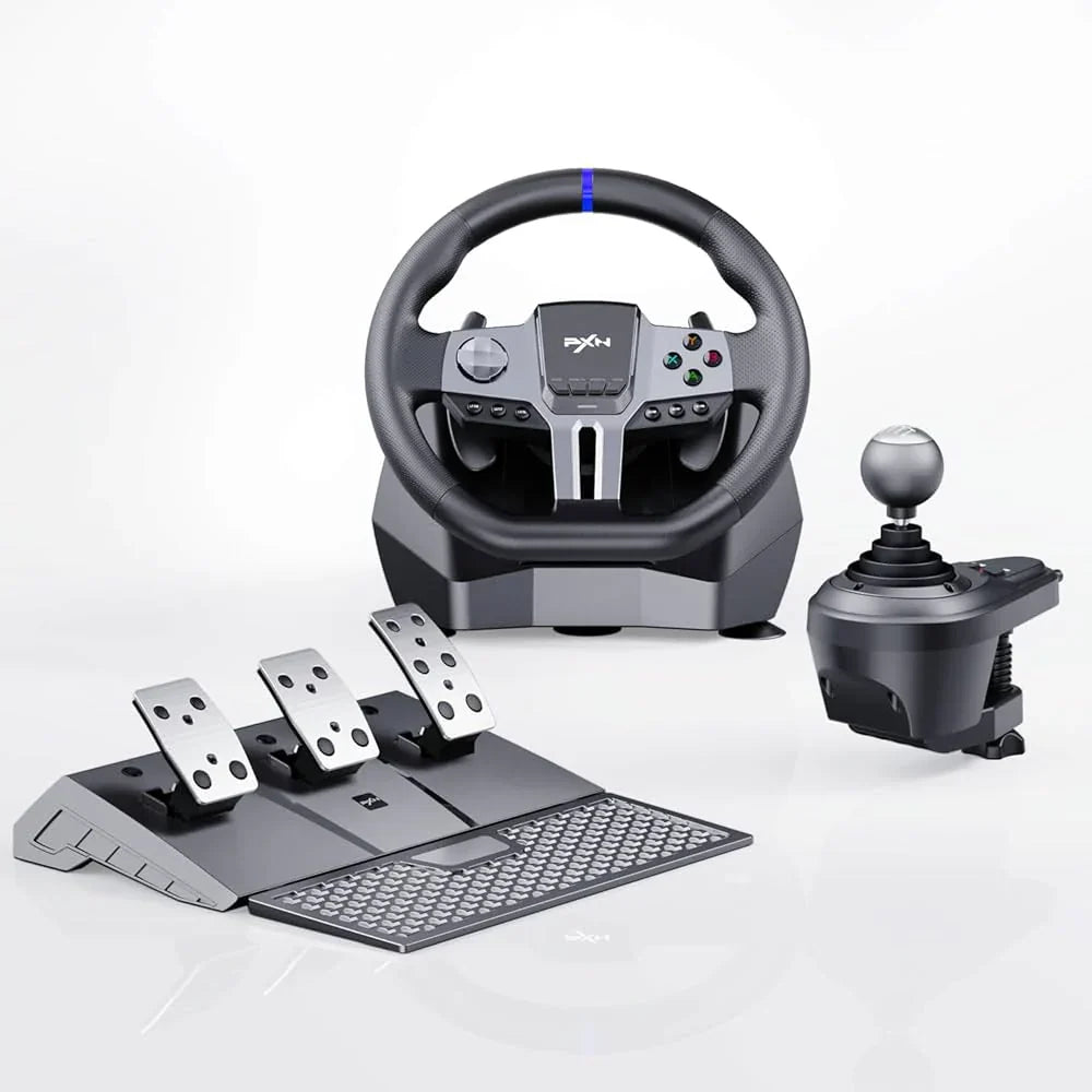 PXN V9 Gen 2 270/900 Degree Steering Wheel for PS4, Xbox One, Xbox Series X/S, Nintendo Switch, PC