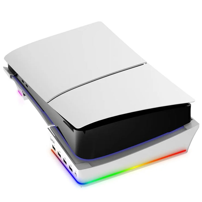 IPEGA RGB Horizontal Stand with 4 USB Ports for PS5 Slim & PS5 Pro - PG-P5S021 IPEGA