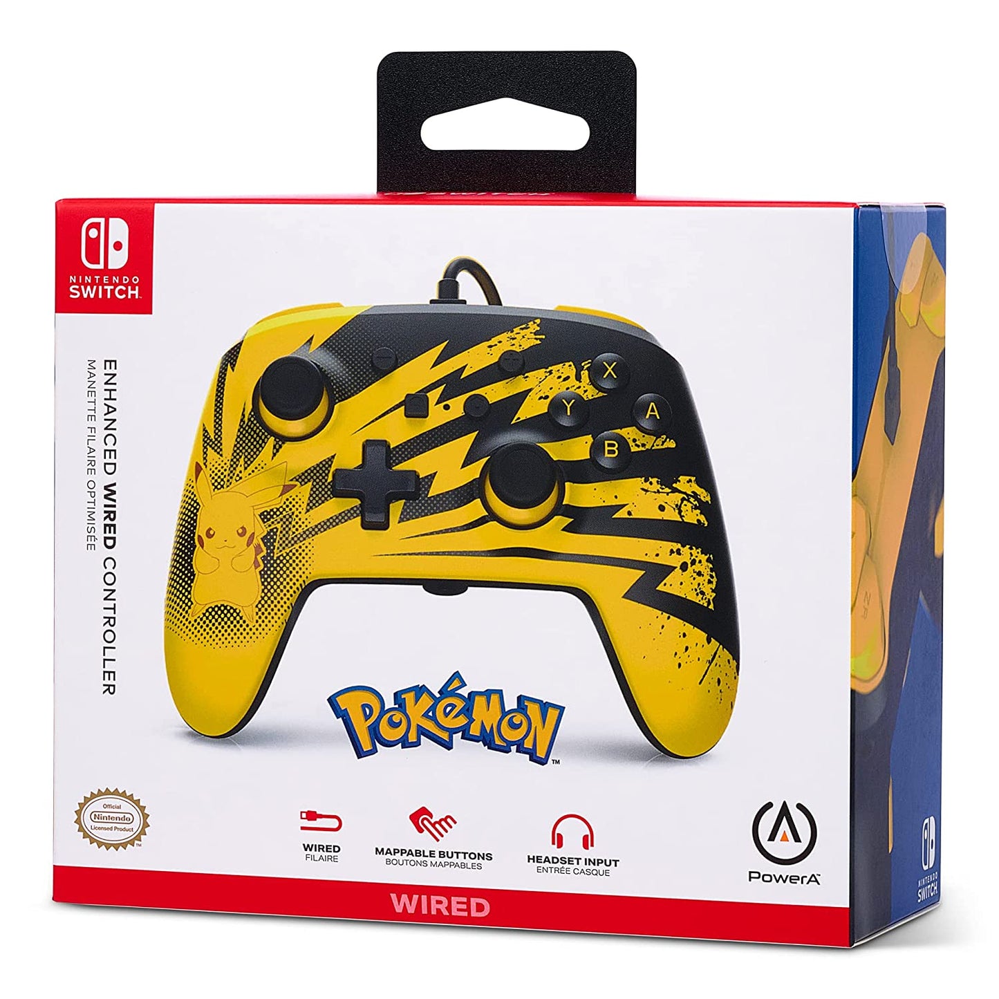 PowerA Pokémon Enhanced Wired Controller For Nintendo Switch – Pikachu Lightning POWERA