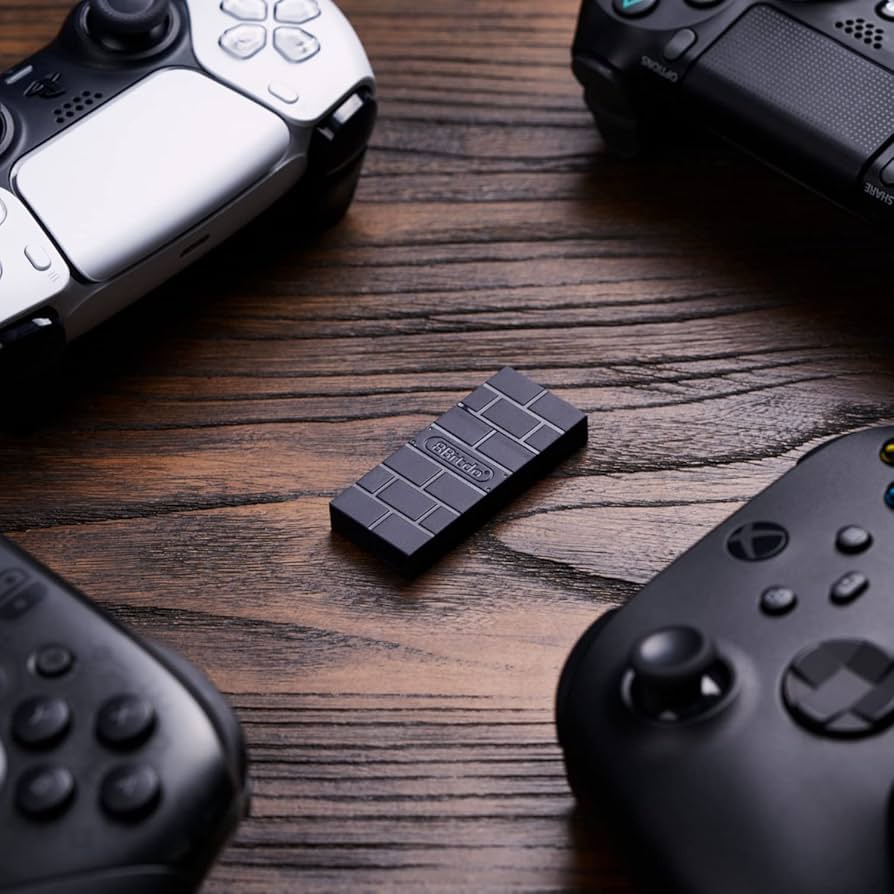 8Bitdo Wireless USB Adapter 2 for Switch, Windows, Mac, Raspberry Pi & Steam Deck - Compatible with Xbox, PS5 Controllers 8Bitdo