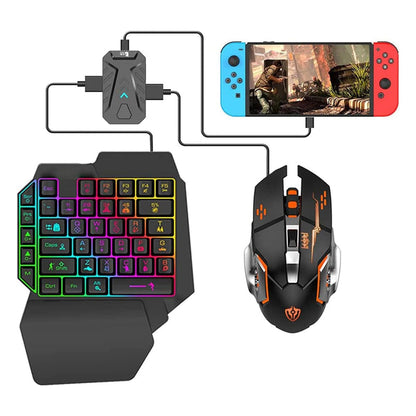 MIX master Convertor Set RGB Gaming Keyboard & Mouse Combo Pack for PS3 / PS4 / PS5 / Xbox One / Xbox Series S|X / Nintendo Switch MIXMASTER
