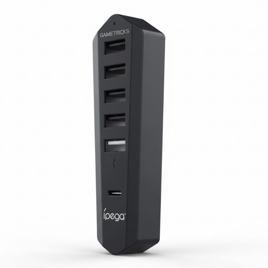 Ipega High Speed 6 Port USB Expansion Hub For PS5 Slim & PS5 Pro IPEGA