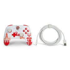 PowerA Enhanced Wired Controller for Nintendo Switch - Mario Red/White POWERA