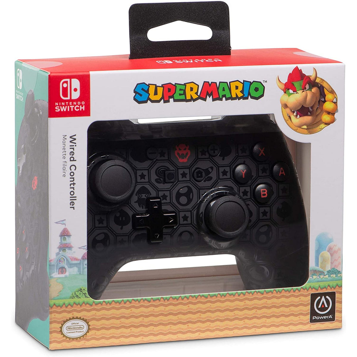 PowerA Super Mario Bros. Bowser Shadow Wired Controller for Nintendo Switch POWERA