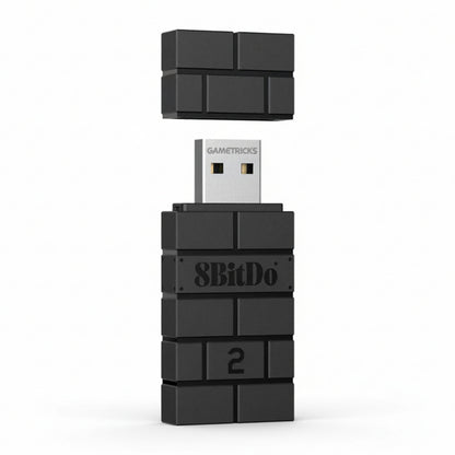 8Bitdo Wireless USB Adapter 2 for Switch, Windows, Mac, Raspberry Pi & Steam Deck - Compatible with Xbox, PS5 Controllers 8Bitdo
