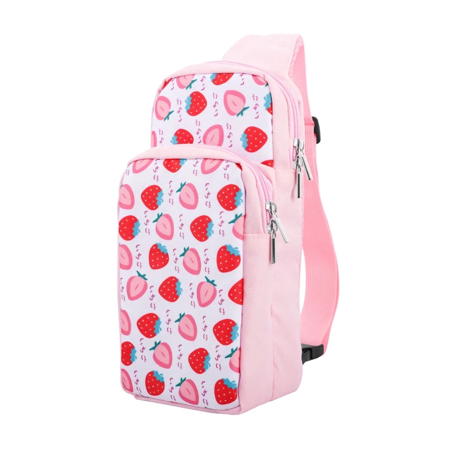 Shoulder Pouch Bag for Nintendo Switch - Pink Strawberry IPLAY