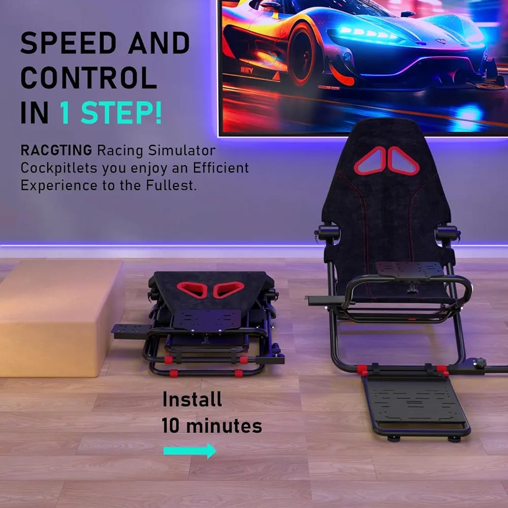 Foldable Racing Simulator, Racing Simulator Cockpit, Racing Seat for all Racing Wheels MIXMASTER