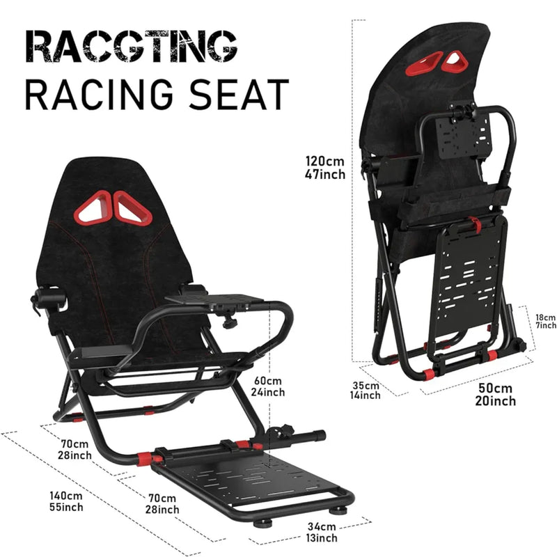 Foldable Racing Simulator, Racing Simulator Cockpit, Racing Seat for all Racing Wheels MIXMASTER