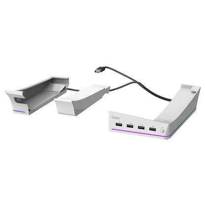 IPEGA RGB Horizontal Stand with 4 USB Ports for PS5 Slim & PS5 Pro - PG-P5S021 IPEGA