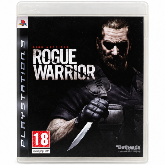 Rogue Warrior PS3 straight front view on white background