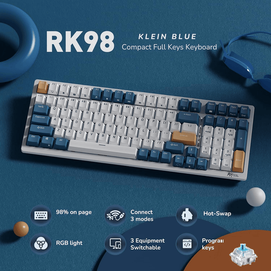 Royal Kludge RK98 RGB Tri - Mode Mechanical Keyboard - gametricks
