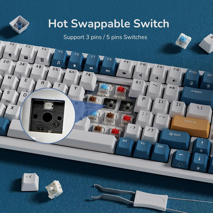 Royal Kludge RK98 RGB Tri - Mode Mechanical Keyboard - gametricks