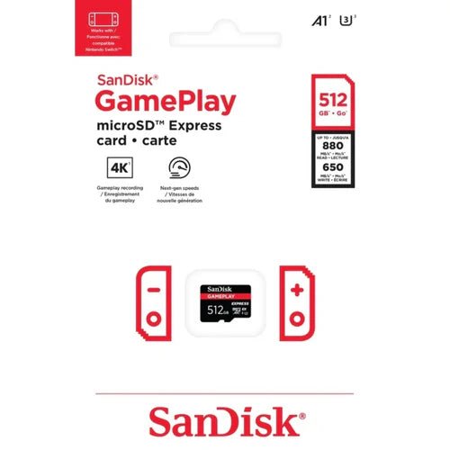 SanDisk GamePlay microSD Express Card - 512GB - gametricks