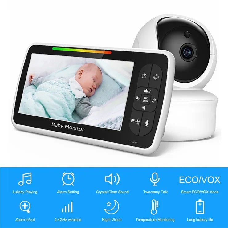 SM650 Video Baby Monitor Camera with 5” LCD Screen - gametricks