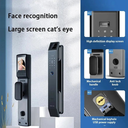 Smart Digital Door Lock D-210 with 3D Face Recognition & Fingerprint Access - gametricks