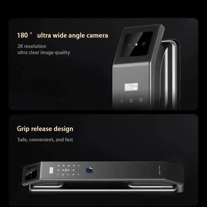 Smart Digital Door Lock D - 210 with 3D Face Recognition & Fingerprint Access - gametricks