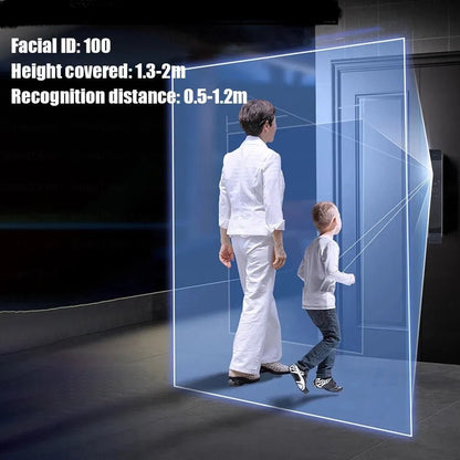 Smart Digital Door Lock D - 210 with 3D Face Recognition & Fingerprint Access - gametricks