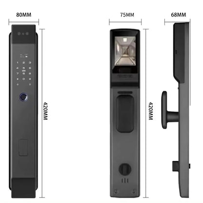 Smart Digital Door Lock D - 210 with 3D Face Recognition & Fingerprint Access - gametricks