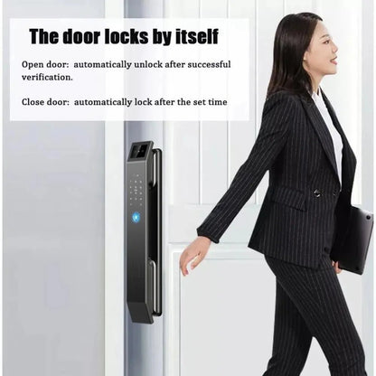 Smart Digital Door Lock D - 210 with 3D Face Recognition & Fingerprint Access - gametricks
