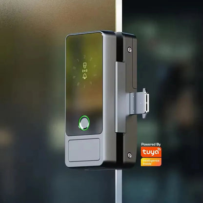Smart Fingerprint Entrance Door Lock D-46 for Modern Frameless Glass Doors - gametricks
