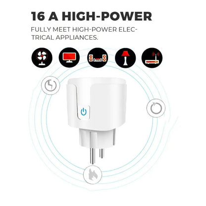 Smart Plug WiFi Socket EU 16A Power Monitor Timing - gametricks