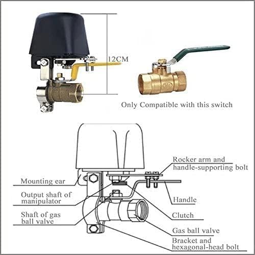 Smart Water Valve, WiFi Water Valve, Upgraded Version of Intelligent Water Valve Closing, Automatic Ball Valve Watering Timer - gametricks