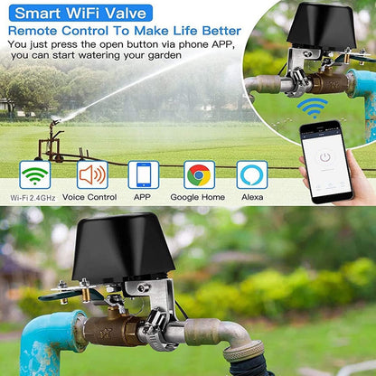 Smart Water Valve, WiFi Water Valve, Upgraded Version of Intelligent Water Valve Closing, Automatic Ball Valve Watering Timer - gametricks