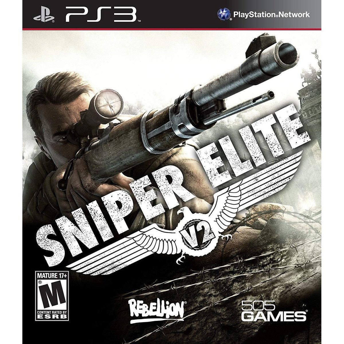 Sniper Elite V2 PS3 front cover on white square background