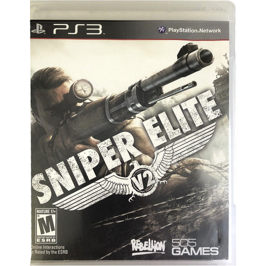 Sniper Elite V2 - PlayStation 3 | PS3 straight front view on white square background