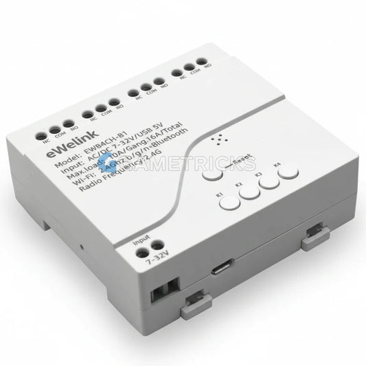 Sonoff 4 - Channel DC Smart Relay Switch (7 - 32V) – WiFi App & Voice Control - gametricks