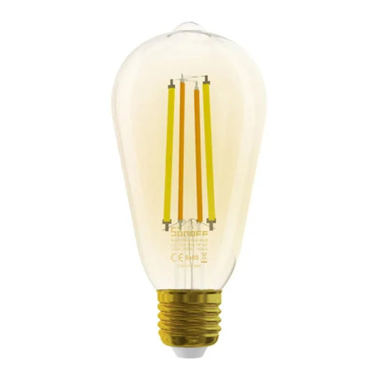 SONOFF B02-F ST64 Smart WiFi Vintage Filament LED Bulb – App & Voice Control - gametricks