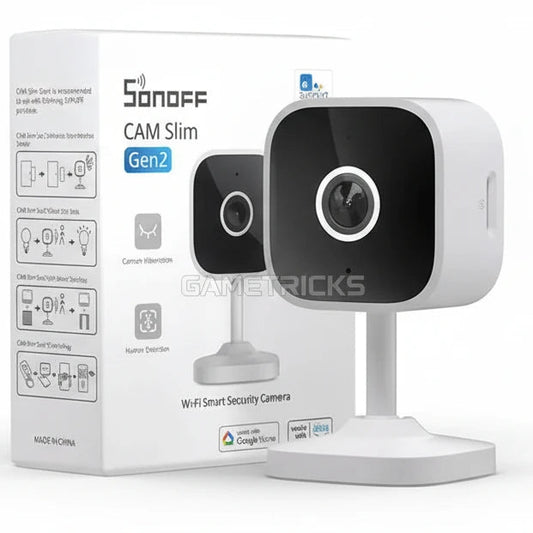 SONOFF CAM Slim 2nd Gen Smart Security Camera WiFi HD Indoor - gametricks