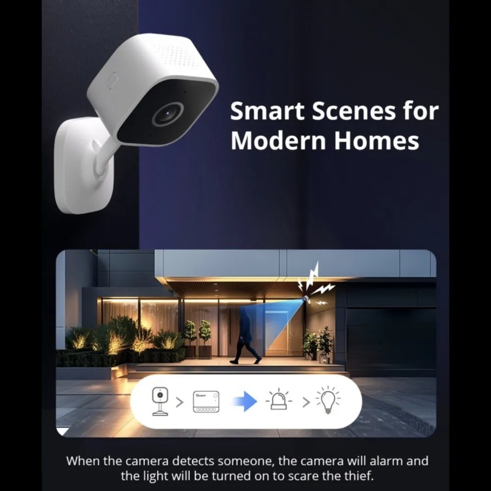 SONOFF CAM Slim 2nd Gen Smart Security Camera WiFi HD Indoor - gametricks