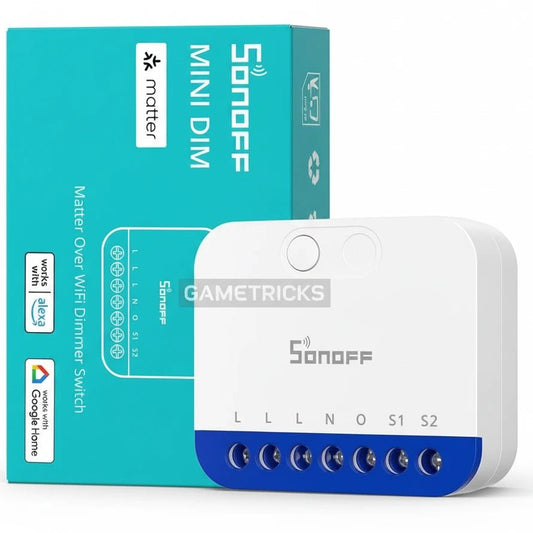 SONOFF MINI - DIM Matter Over WiFi Smart Dimmer Switch | Compact Light Dimming Module - gametricks