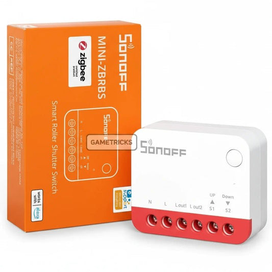 SONOFF MINI - ZBRBS Zigbee Smart Roller Shutter Switch | Motorized Curtain & Blind Controller - gametricks