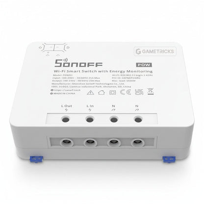 SONOFF POWR3 25A Smart Power Switch – Heavy Duty WiFi Energy Monitoring Relay - gametricks