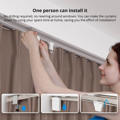 SONOFF ZBCURTAIN Zigbee Smart Curtain Motor | Electric Curtain & Blind Automation - gametricks