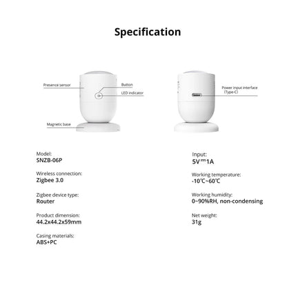 SONOFF Zigbee Human Presence Sensor SNZB - 06P - gametricks