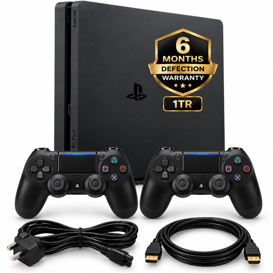 Sony PlayStation 4 PS4 Slim 1TB used mint condition console with two controllers and 6-month warranty