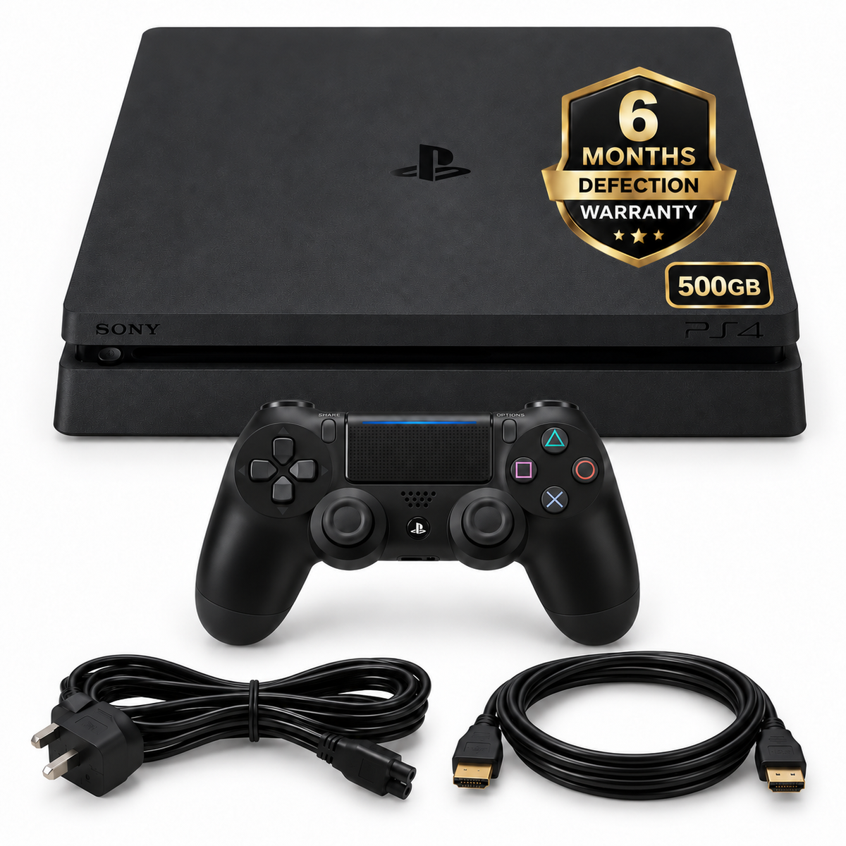 Sony PlayStation 4 PS4 Slim 500GB used mint condition console with one controller and 6-month warranty