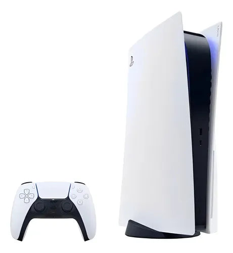 Sony PlayStation 5 original 825GB Disc Edition angled product view