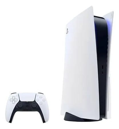 Sony PlayStation 5 original 825GB Disc Edition angled product view