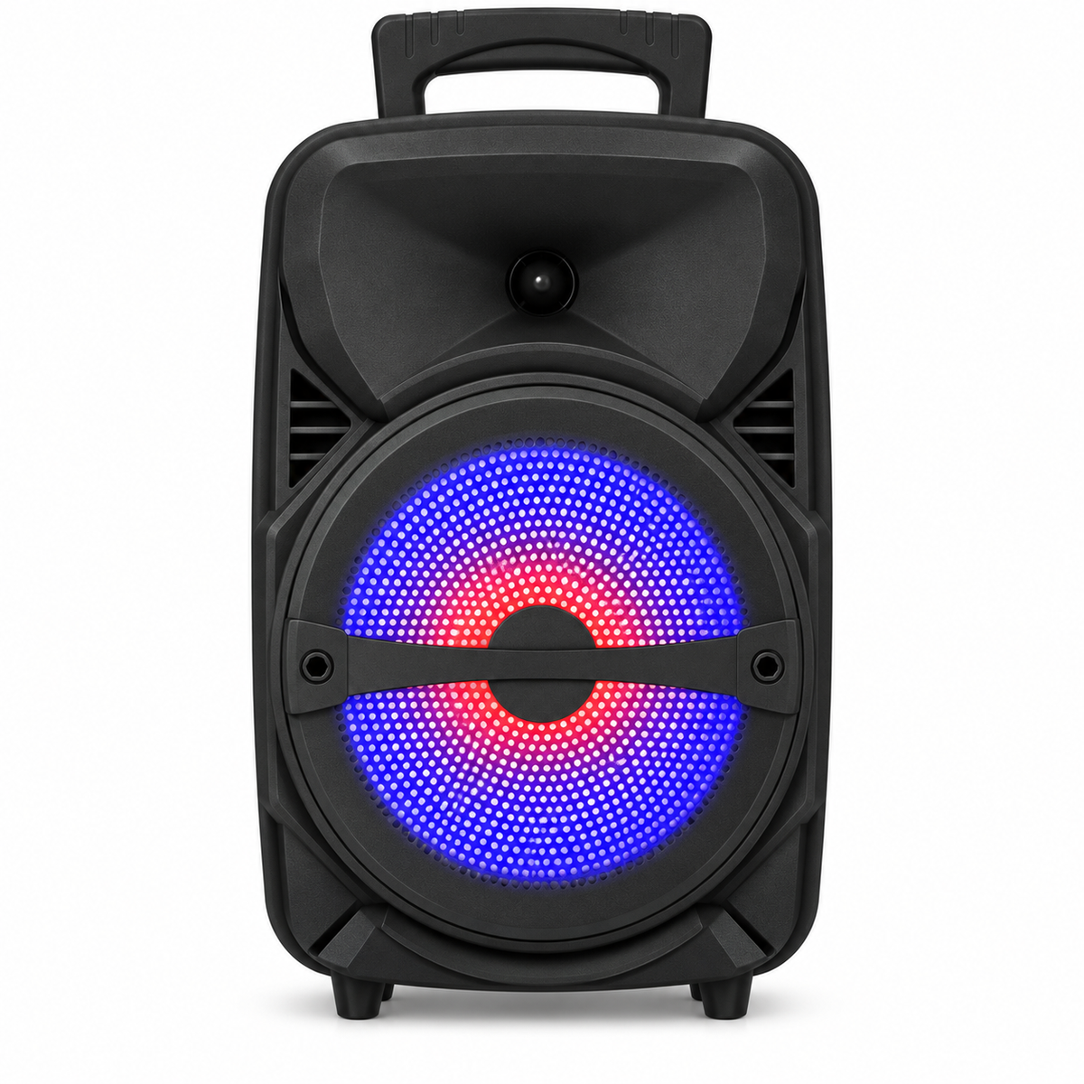 Soundtown TL8019 black 8-inch karaoke speaker, front view