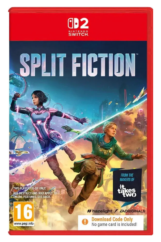 Split Fiction — Nintendo Switch 2 download code only cover, complete artwork