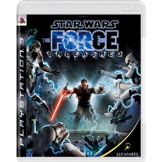 Star Wars The Force Unleashed PS3 original straight front case on white square